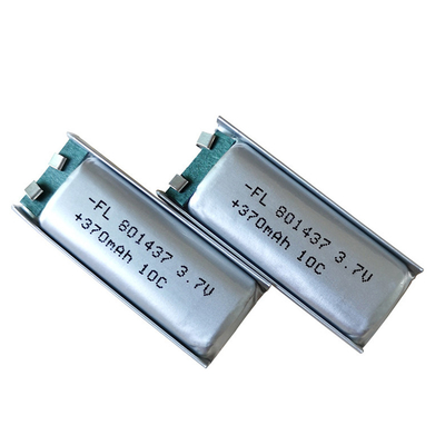Li Polymer Battery recargable 801437 10c 370mah 3.7v