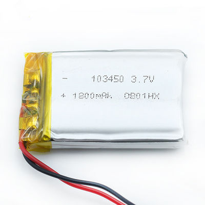 Lámpara de la desinfección del peso ligero 103450 1800mah 3,7 V Li Polymer Battery For Ultraviolet