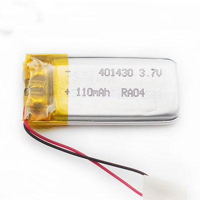 Batería de Li Polymer Rechargeable Battery 401430 110mAh Lipo del perseguidor de GPS