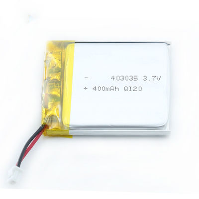 Batería plana de Lipo de la alta capacidad de la batería 0.1A-5A 403035 del polímero de litio de la seguridad