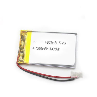 MSDS batería plana ultra ligeramente 403048 del polímero de litio de 3,7 voltios