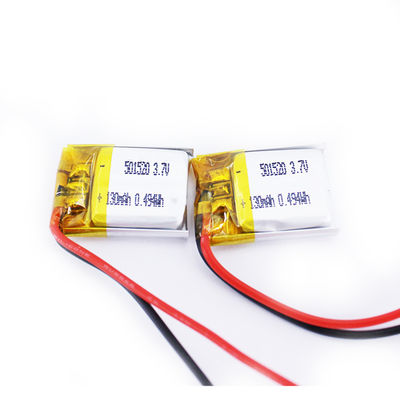 0.2C pequeños 3,7 V ultra finos Li Polymer Battery 501520 130mah para GPS