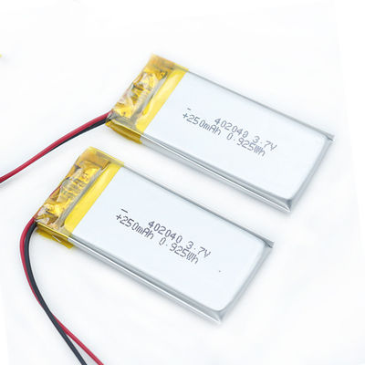 402040 auriculares Li Polymer Battery recargable 250mah