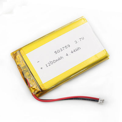 5.0*37*61m m batería ISO9001 del polímero de 503759 1200mah Lipo