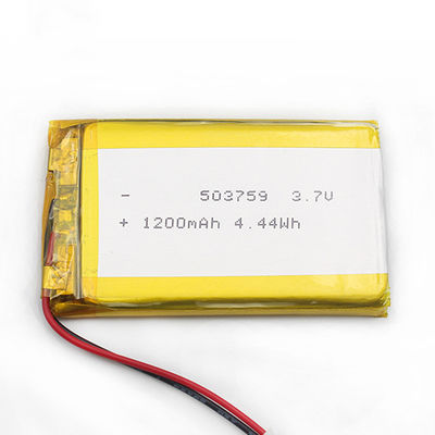 5.0*37*61m m batería ISO9001 del polímero de 503759 1200mah Lipo