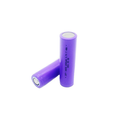 Prueba completa cilíndrica púrpura de los abejones 50g Li Ion Battery 3.7v 2000mah 7.4wh el 100%