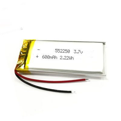 Escáner de código del kc 3,7 V Li Polymer Battery 552250 600mah