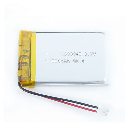 603045 3.7V 850mAh Li Polymer Battery For recargable GPS