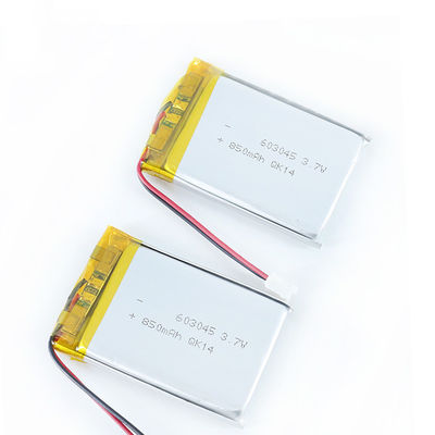 603045 3.7V 850mAh Li Polymer Battery For recargable GPS