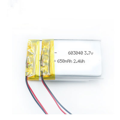 603040 batería de 3.7v 650mah Lipo
