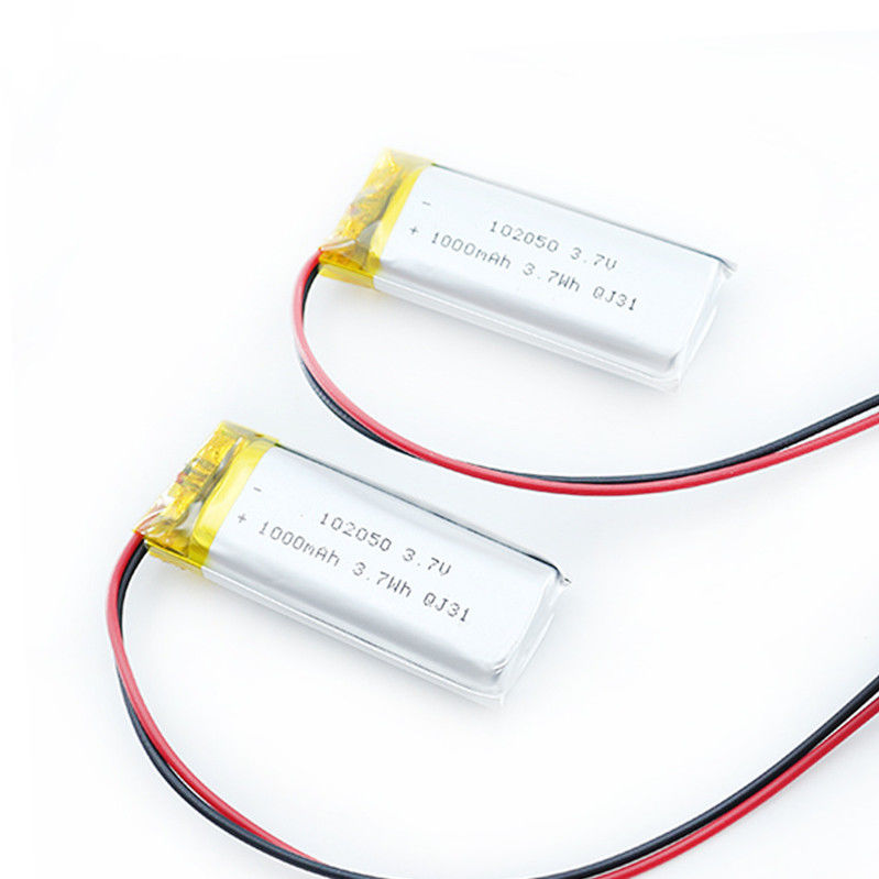 Batería fina flexible de encargo 102050 3.7wh del polímero de litio