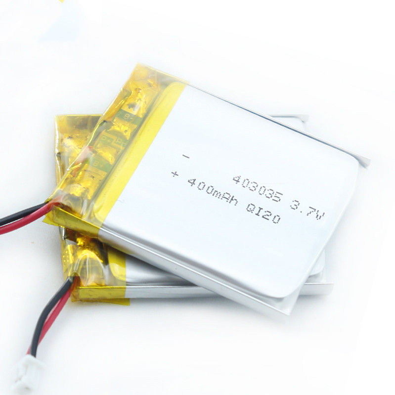 Batería plana de Lipo de la alta capacidad de la batería 0.1A-5A 403035 del polímero de litio de la seguridad